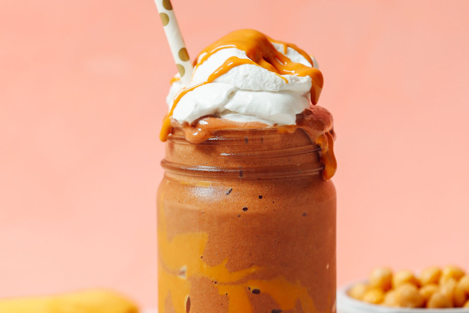 Peanut Butter Banana Chickpea Shake by Minimalist Baker